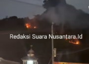 Kebakaran Lahan Melanda Perbukitan Sukamaju Bandar Lampung, Api Membara di Atas Bukit