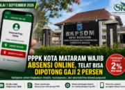 Mulai 1 September 2026, PPPK Kota Mataram Wajib Absensi Online, Telat Bisa Dipotong Gaji 2 Persen