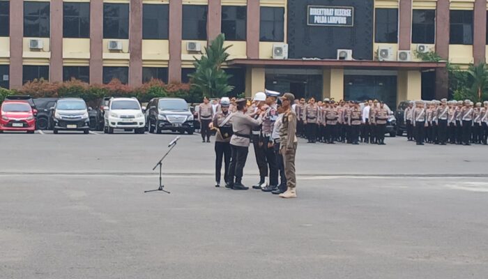 Wakapolda Lampung Pimpin Apel Operasi Patuh Krakatau 2026, Soroti Tingginya Angka Kecelakaan dan Keselamatan Remaja