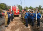Insiden Kebakaran Menghanguskan Sebuah Gudang Mebel