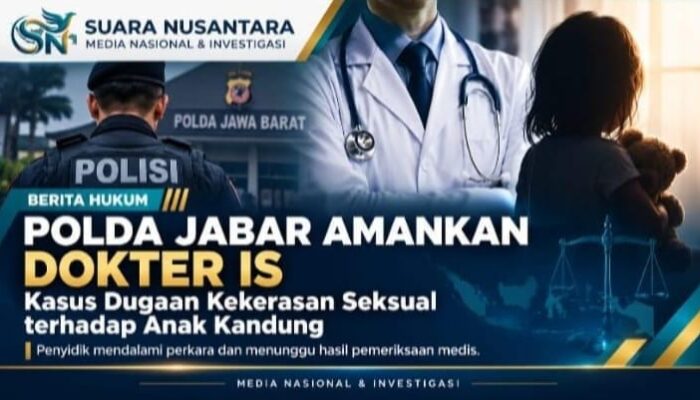 Polda Jabar Amankan Dokter IS dalam Kasus Dugaan Kekerasan Seksual terhadap Anak Kandung