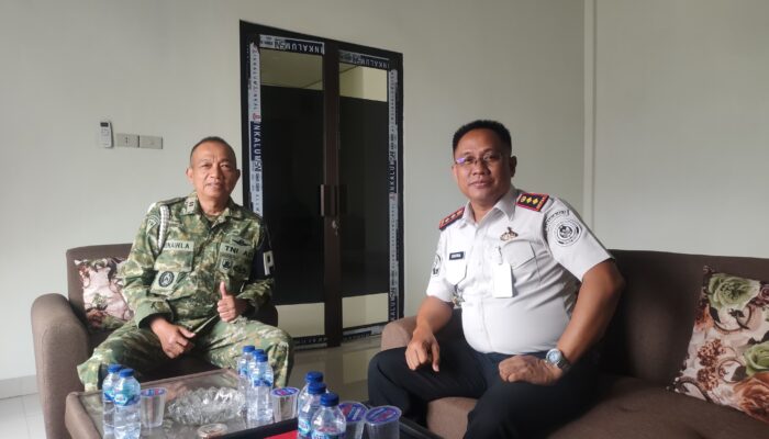 Pererat Sinergi Pengamanan, Lapas Gunung Sugih Jalin Silaturahmi dengan Subdenpom Persiapan Lampung Tengah